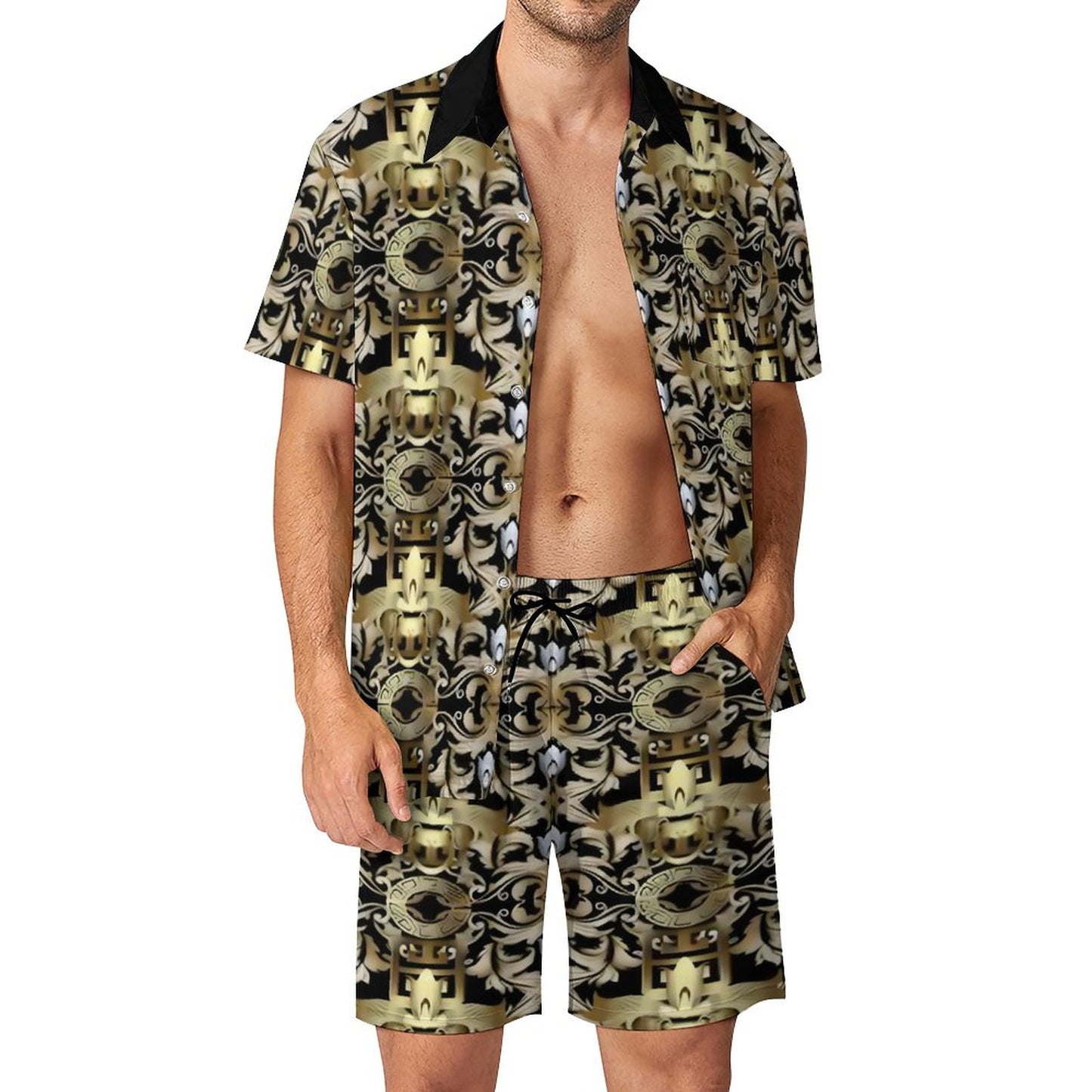Hawaiian Print Suits for Men (All-Over Printing)