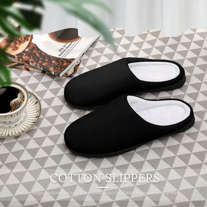 Personalized Men's Cotton Slippers (All-Over Printing)