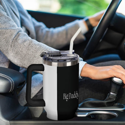 40oz Insulated Tumbler with Handle and Straw