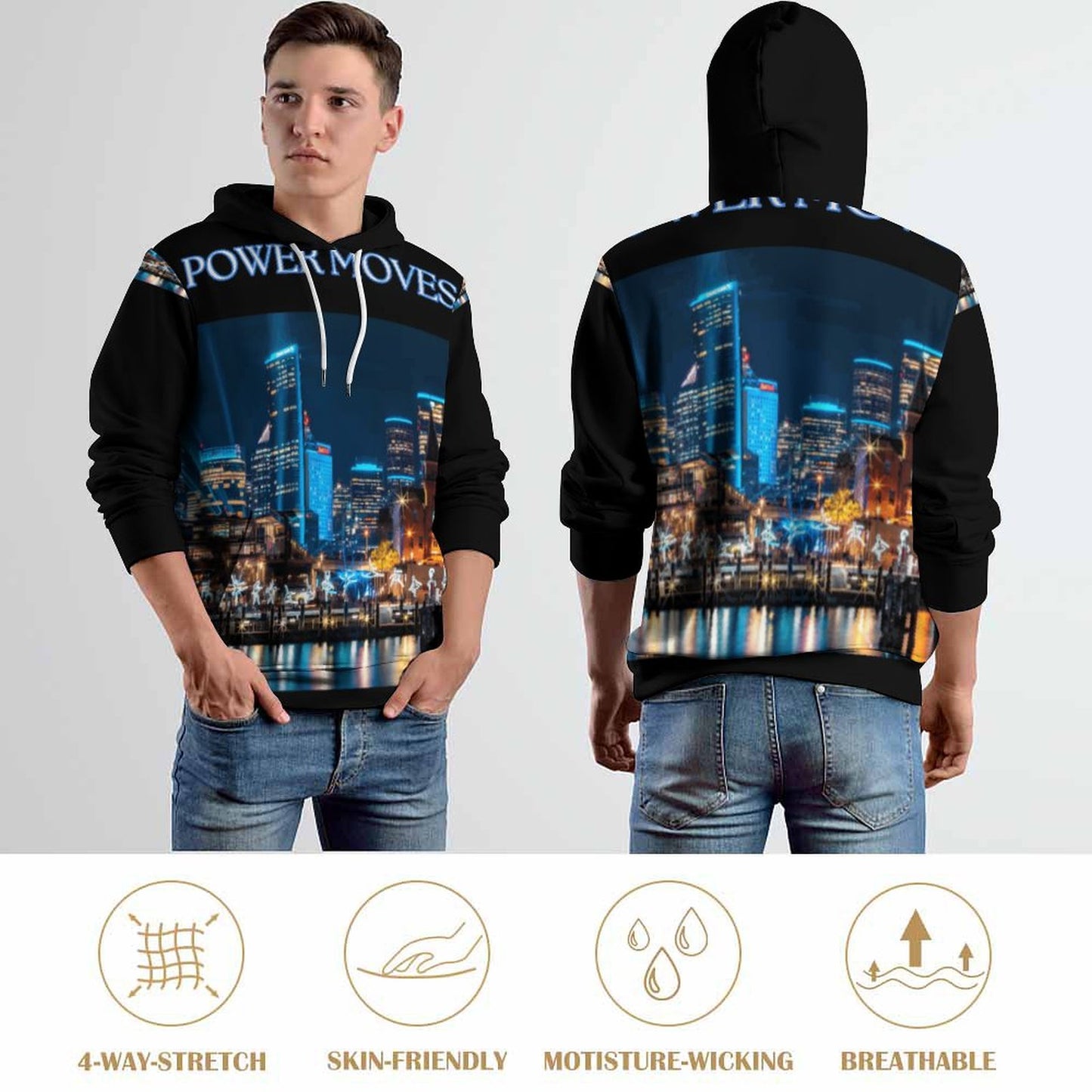 280gsm Custom Hoodie No Minimum with Double-layer Cap