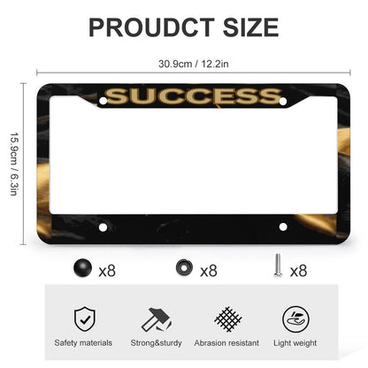 License Plate Frames with 4 Round Holes (1 Pair)