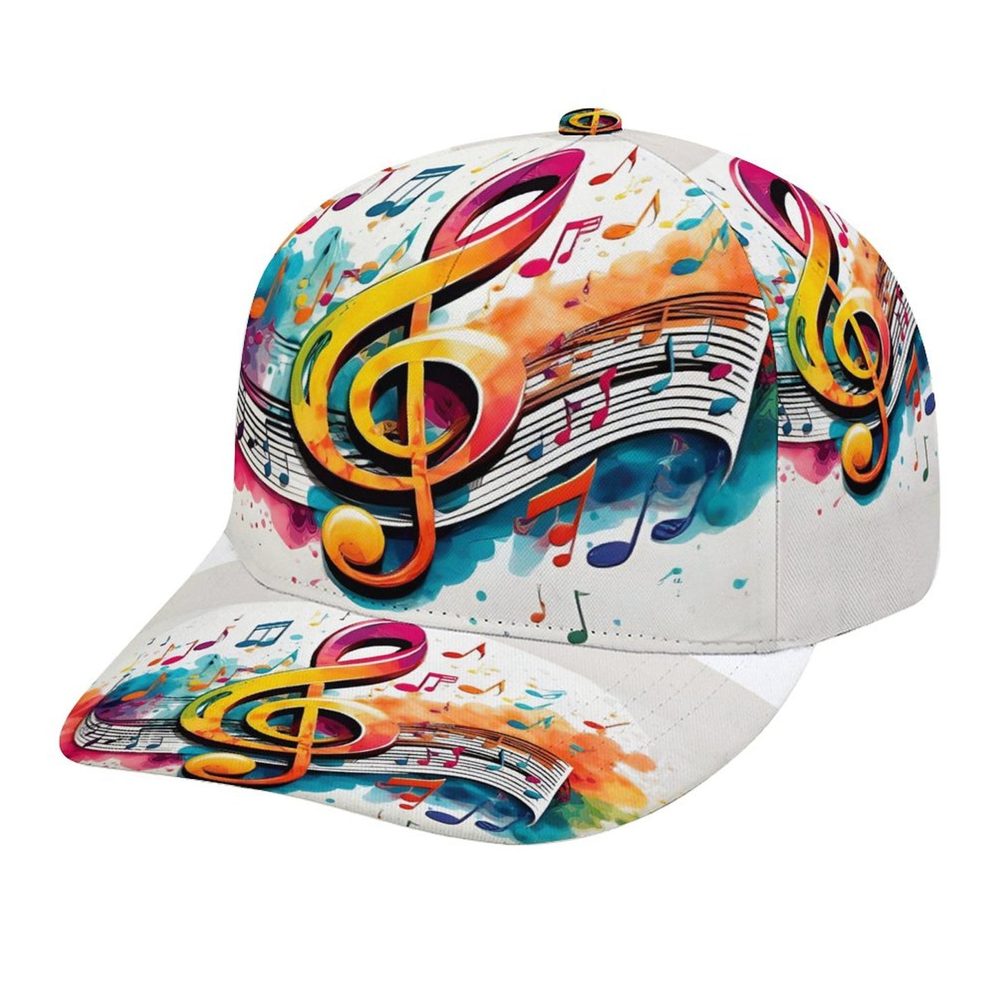 MUSIC GRAFFITI Bent Fitted Cap