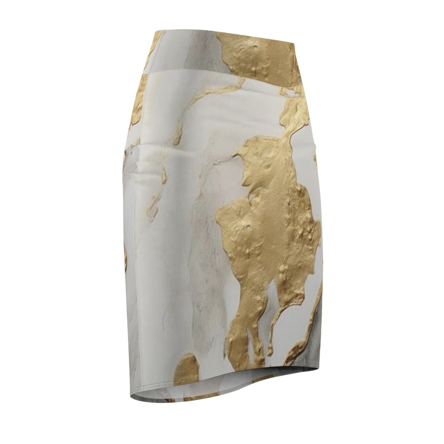 GOLD FOIL 3D Women's Mini Skirt