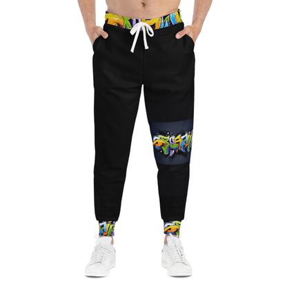 COLORFUL GRAFFITI Athletic Joggers-SMALL-3XL