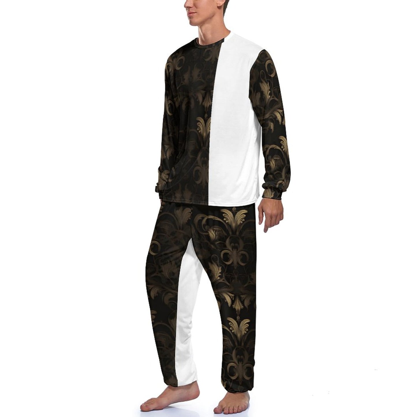 180gsm Men's Loungewear Set JJ1201 (All-Over Printing)