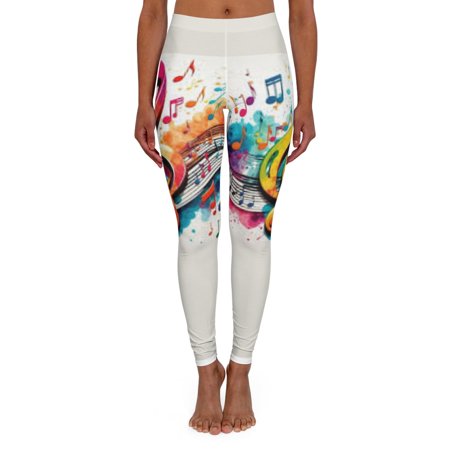 MUSIC GRAFFITI Women's SPANDEX Leggings-XS-2XL
