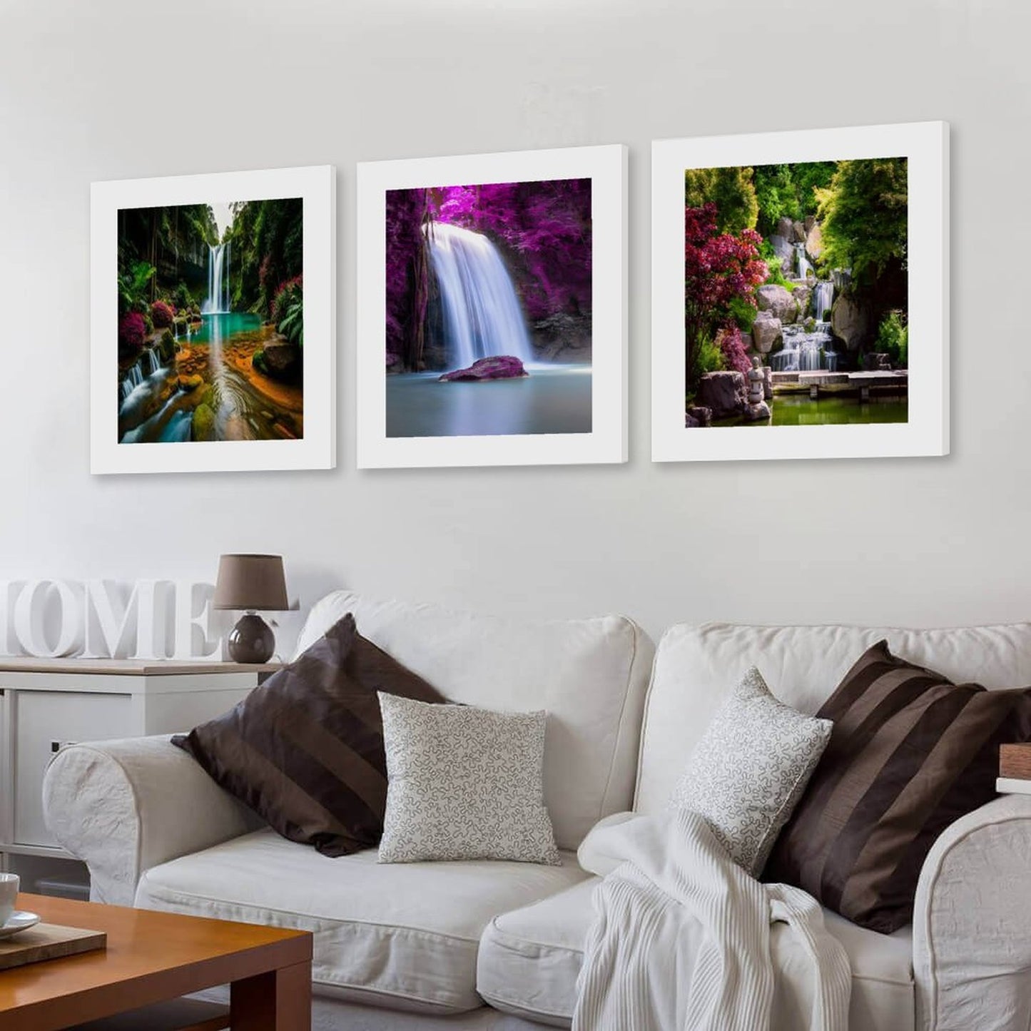 Vertical Multicolor Framed Wall Art-4:5 Aspect Ratio-WATERFALL EDITION