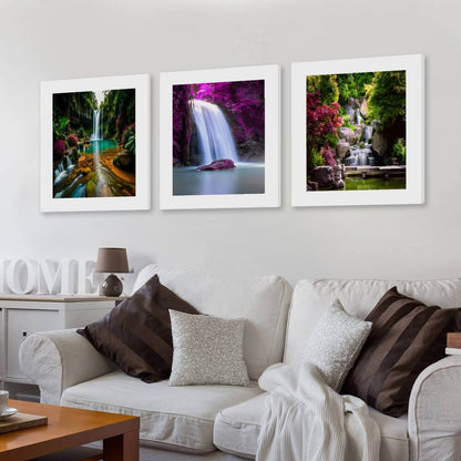 Vertical Multicolor Framed Wall Art-4:5 Aspect Ratio-WATERFALL EDITION