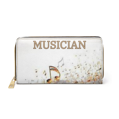 MUSICIAN In Gold Zipper Wallet