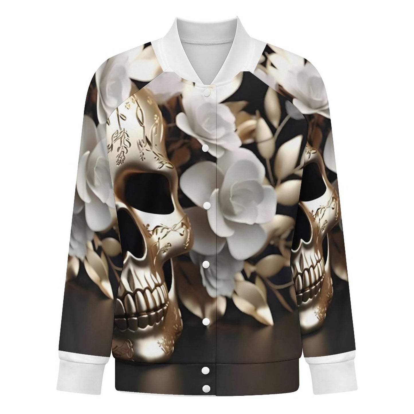 180gsm Women's Baseball Jacket(All-Over Printing)
