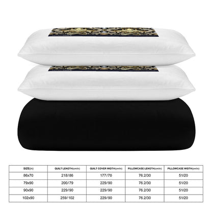 3-Piece Bedding Set-90"x90"/ 229x229cm (Dual-sided Printing)