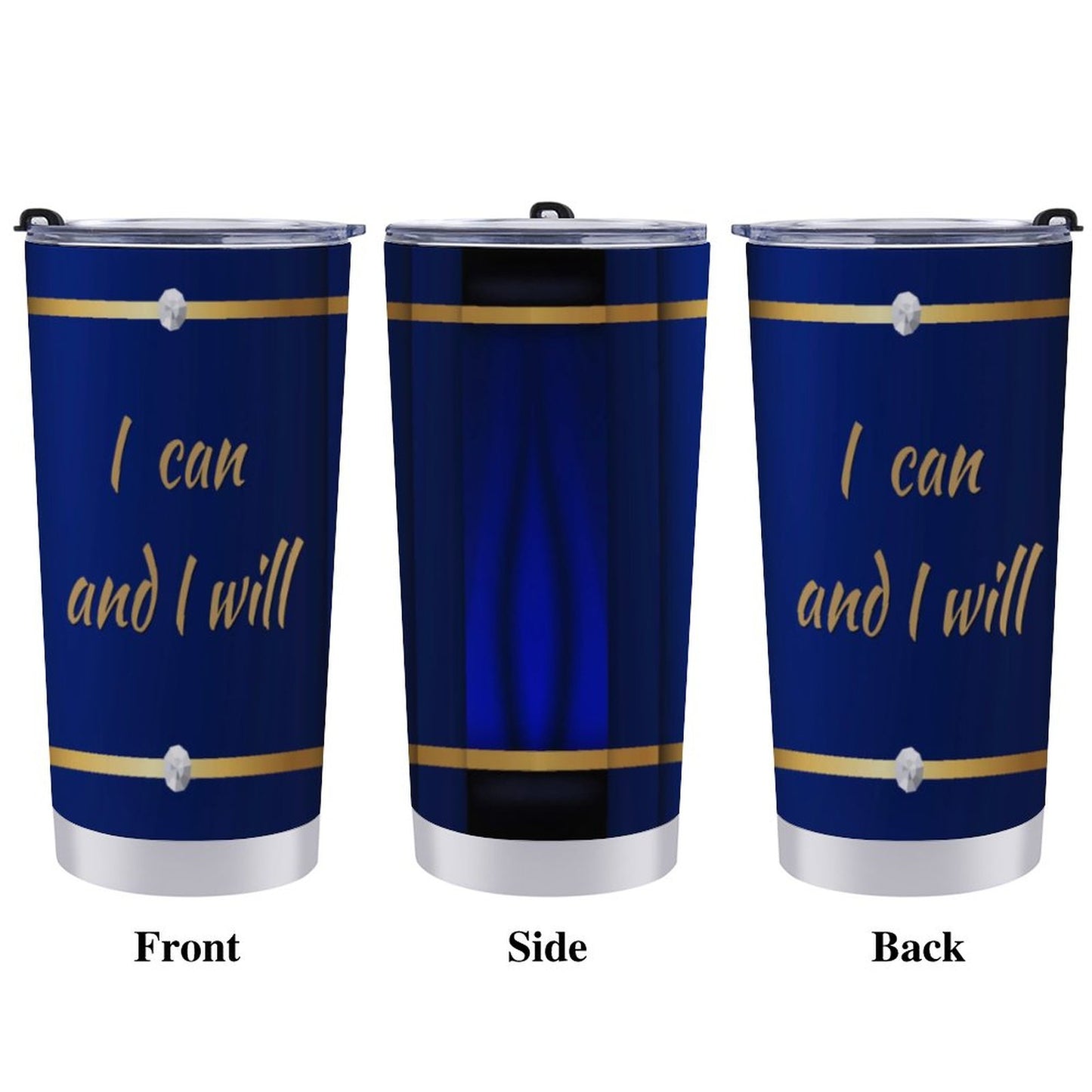 Car Travel Mug Set with Cleaning Kit (590ml/20oz)