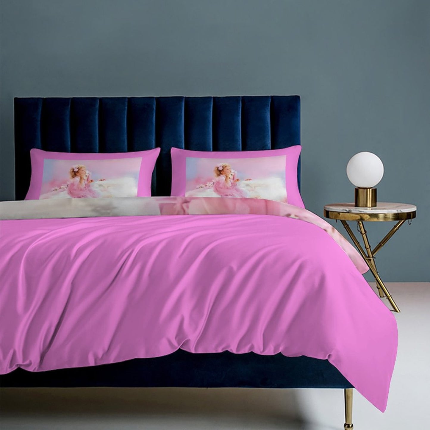 3-Piece Bedding Set-86"×70"/ 218×177cm (Dual-sidede Printing)
