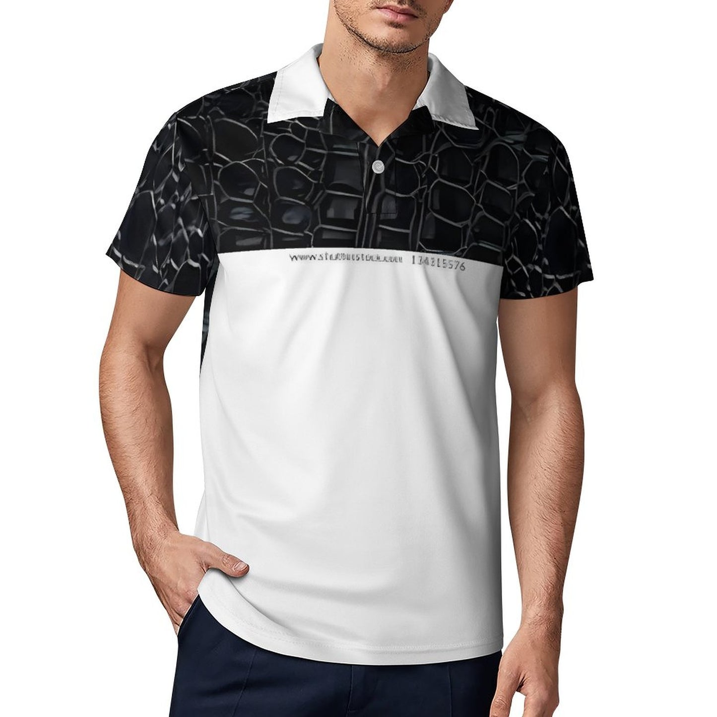 Short Sleeve Men's POLO T-shirt (All-Over Printing)
