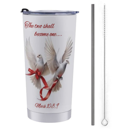 Car Travel Mug Set with Cleaning Kit (590ml/20oz)