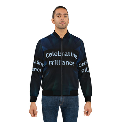 CELEBRATING BRILLIANCE MEN'S/UNISEX Bomber Jacket (XS-5XL) (for groups or events)