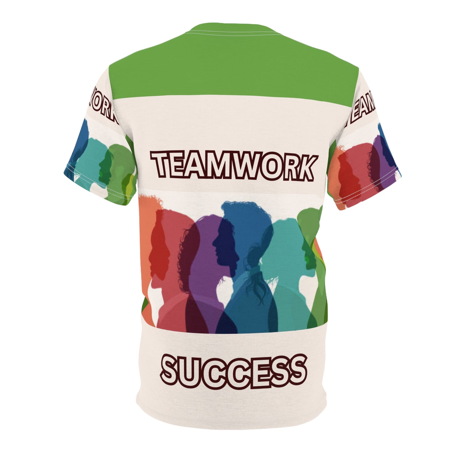 TEAMWORK SUCCESS Unisex Tee on green (for groups or events)