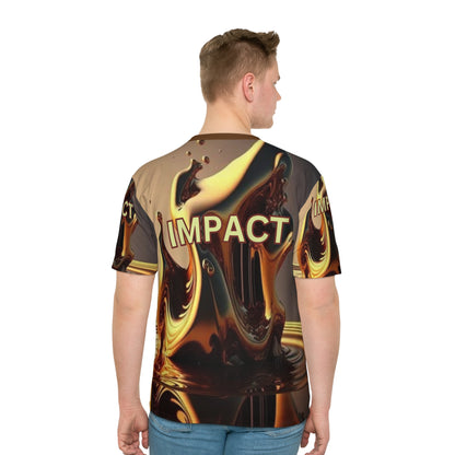 IMPACT UNISEX Loose T-shirt Brown Collar (XS-5XL) (for groups or events)