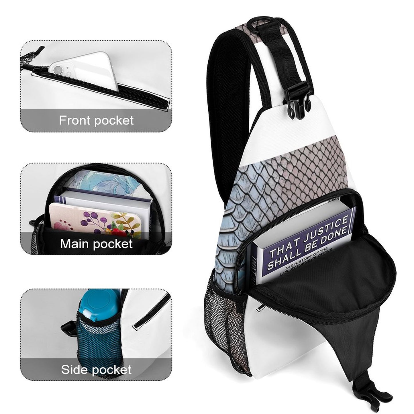 Create Unique Sling Bags with Our durable polyester (All-Over Printing)
