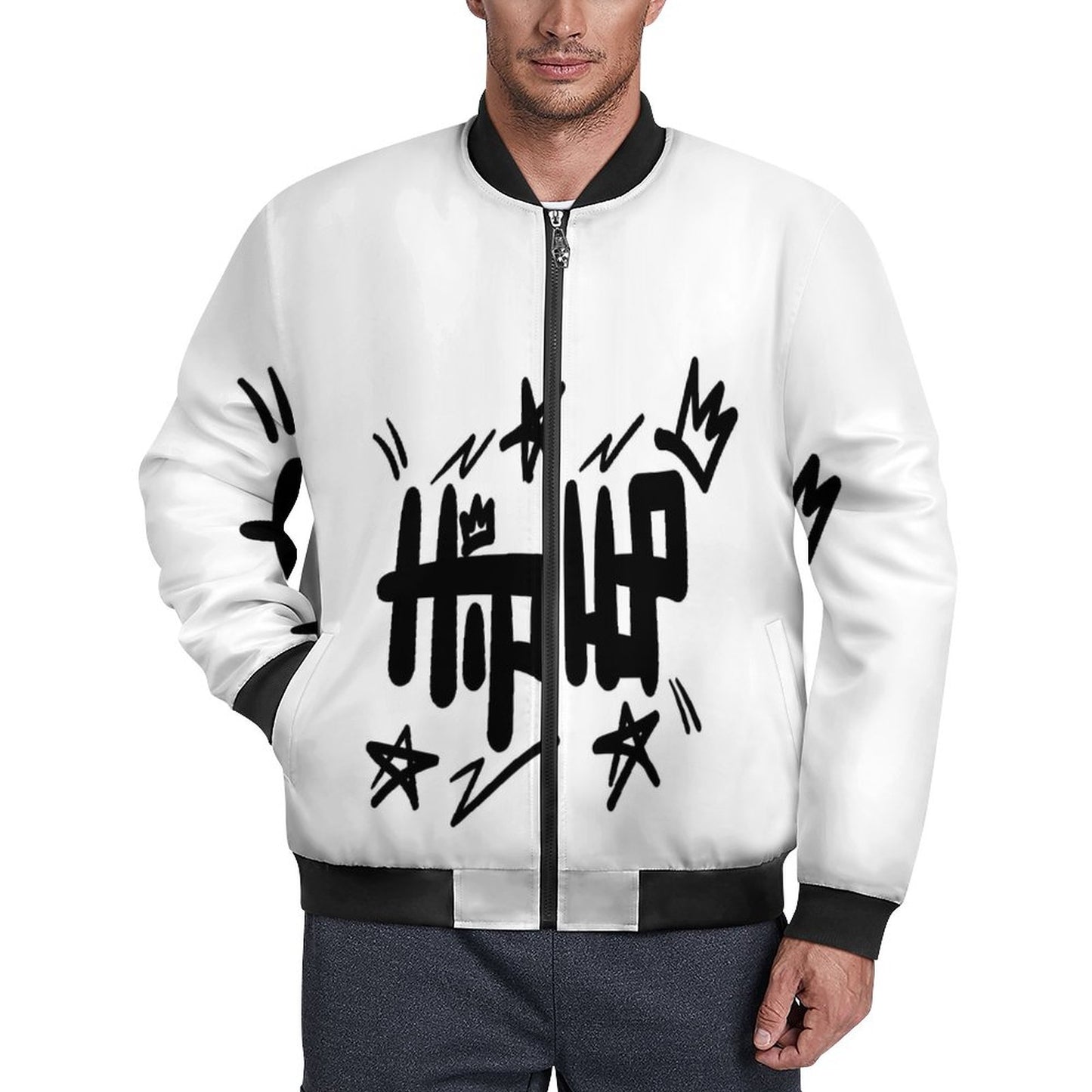 180gsm Zipper Bomber Jacket BMJ (All-Over Printing)