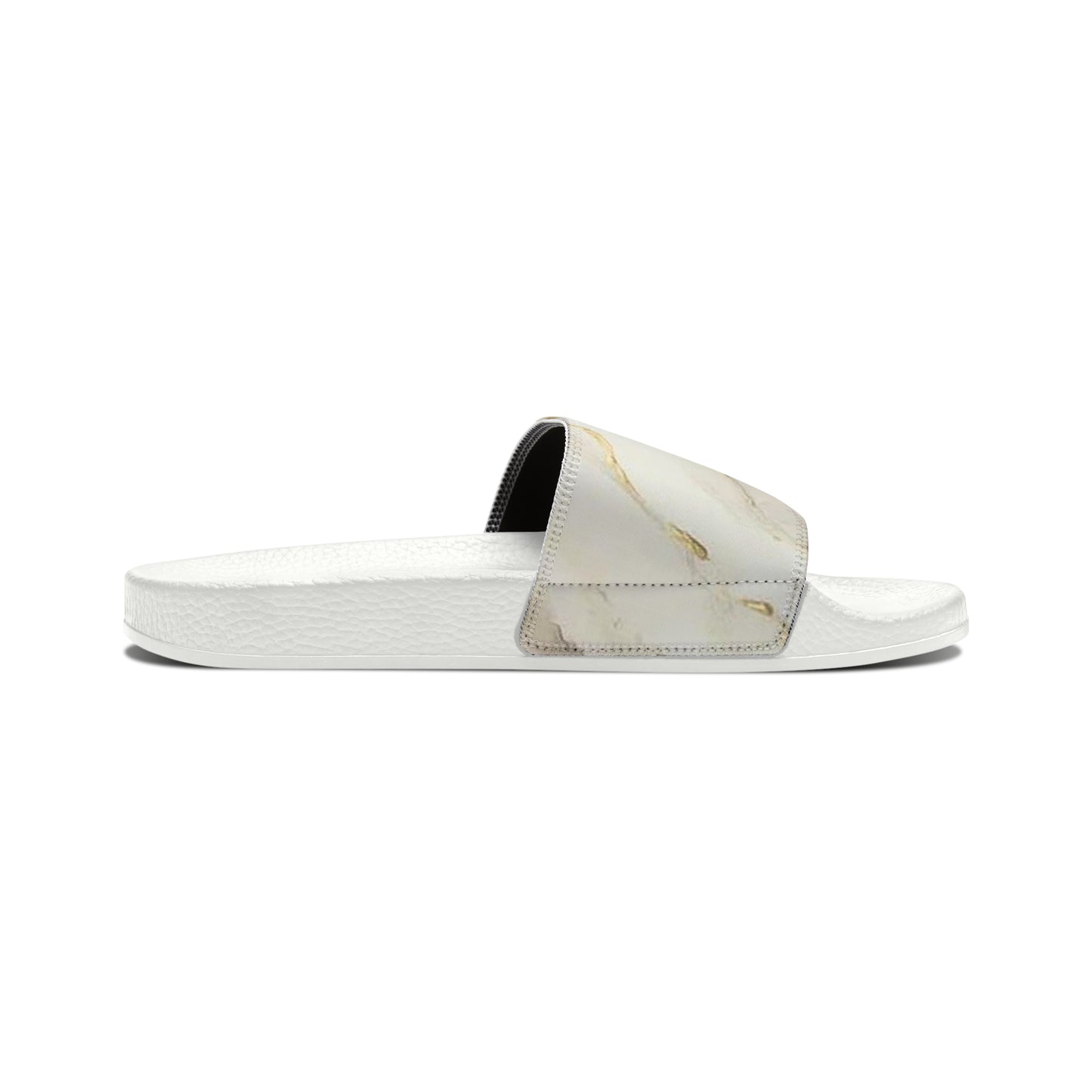 GOLD FOIL 3D Women's Slide Sandals (black or white soles)