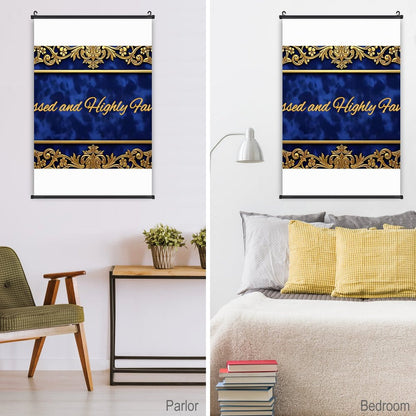 Canvas Hanging Poster with Scrolls-16"x24"/ 40x60cm