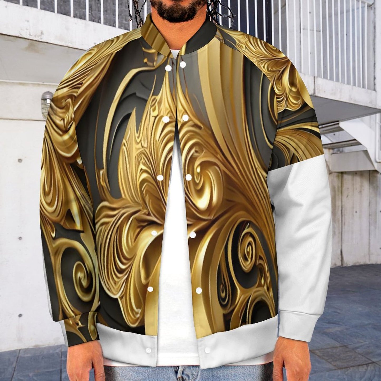Men's Baseball Jacket (All-Over Printing)