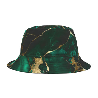 IN MY PRIME Green/Gold Marble (NO PRINT) Bucket Hat