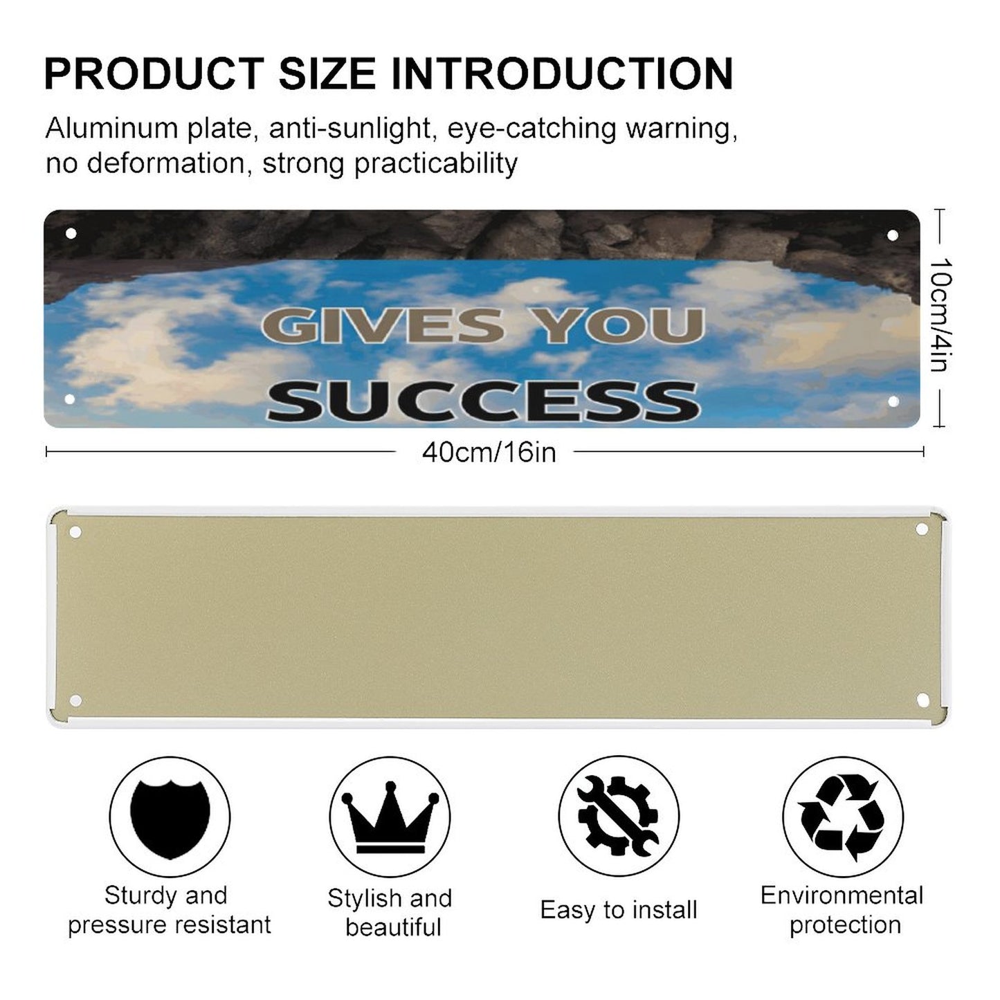 Slim Metal Tin Sign