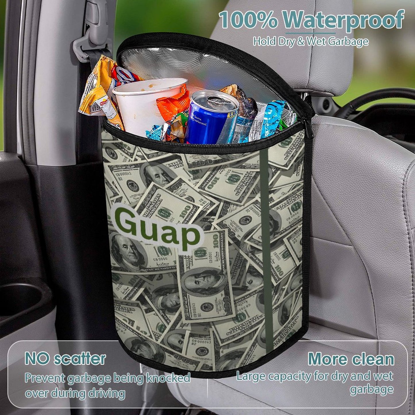 Collapsible Car Trash Bin