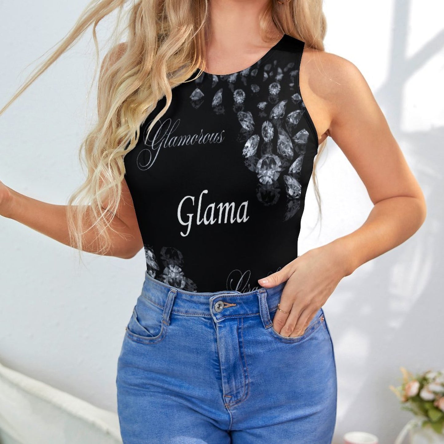Tank Top Bodysuit NZ057 (All-Over Printing)
