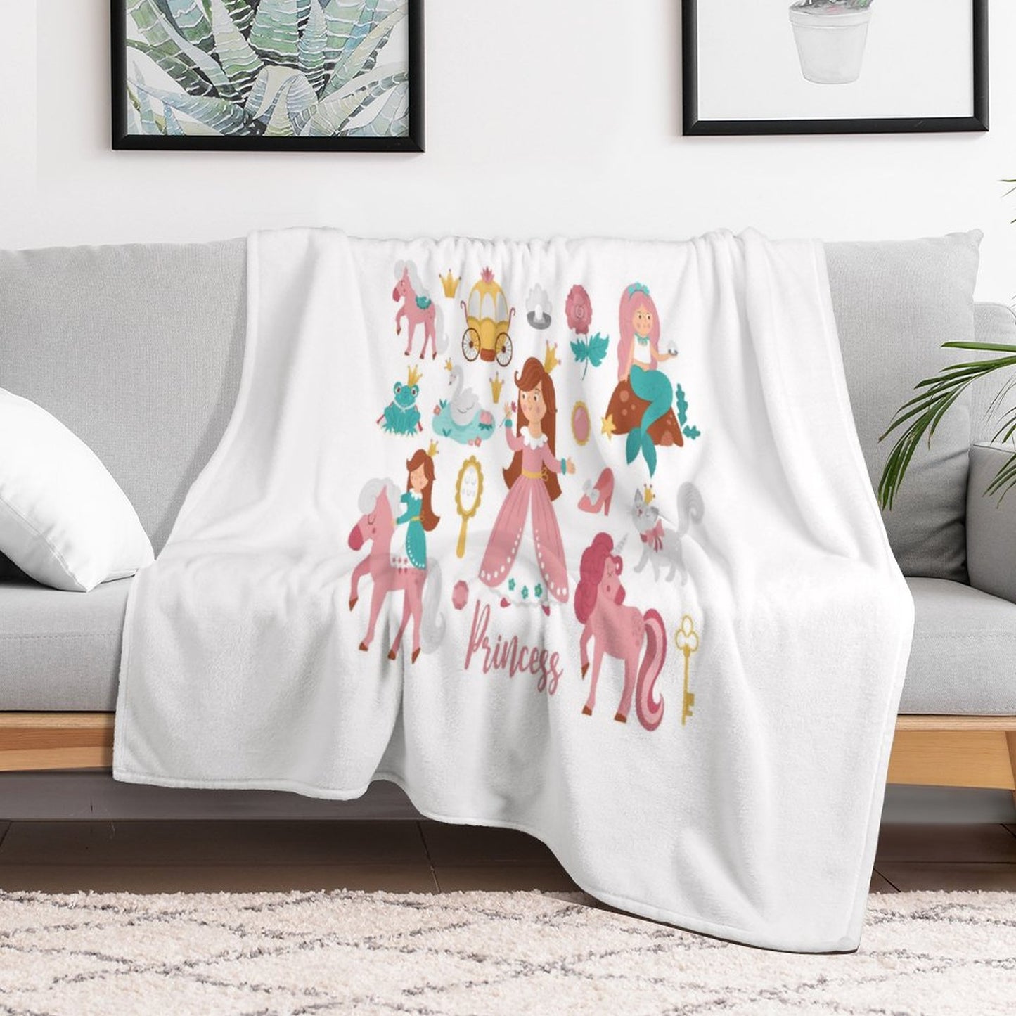 250gsm Flannel Throw Blanket-60"x80"