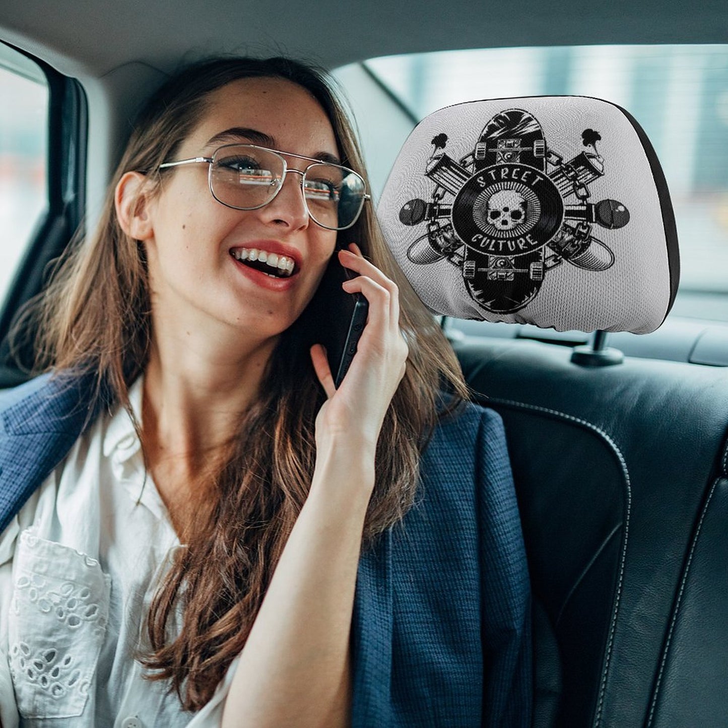 Custom Car Headrest Covers