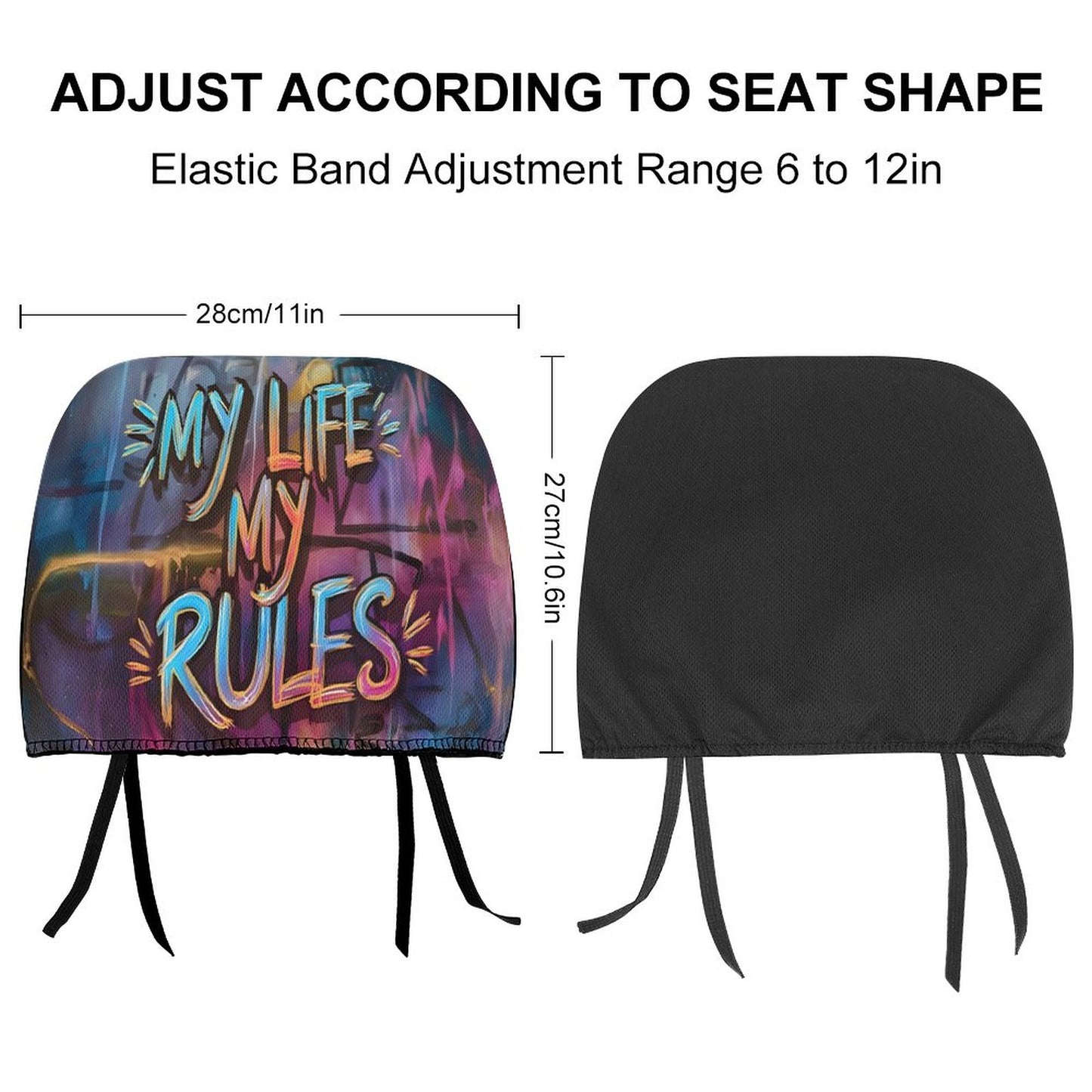 Custom Car Headrest Covers
