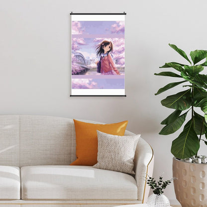 Canvas Hanging Poster with Scrolls-16"x24"/ 40x60cm