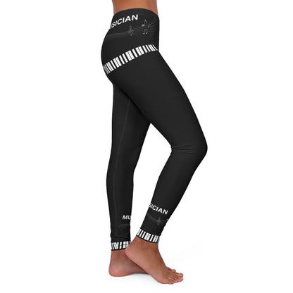 MUSICIAN'S PIANO Women's Casual Spandex Leggings-XS-2XL
