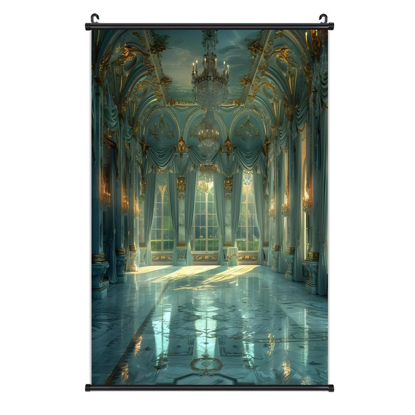 Canvas Hanging Poster with Scrolls-16"x24"/ 40x60cm