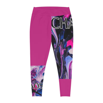CHAOS Plus Size Leggings (pink)-*2XL-6XL
