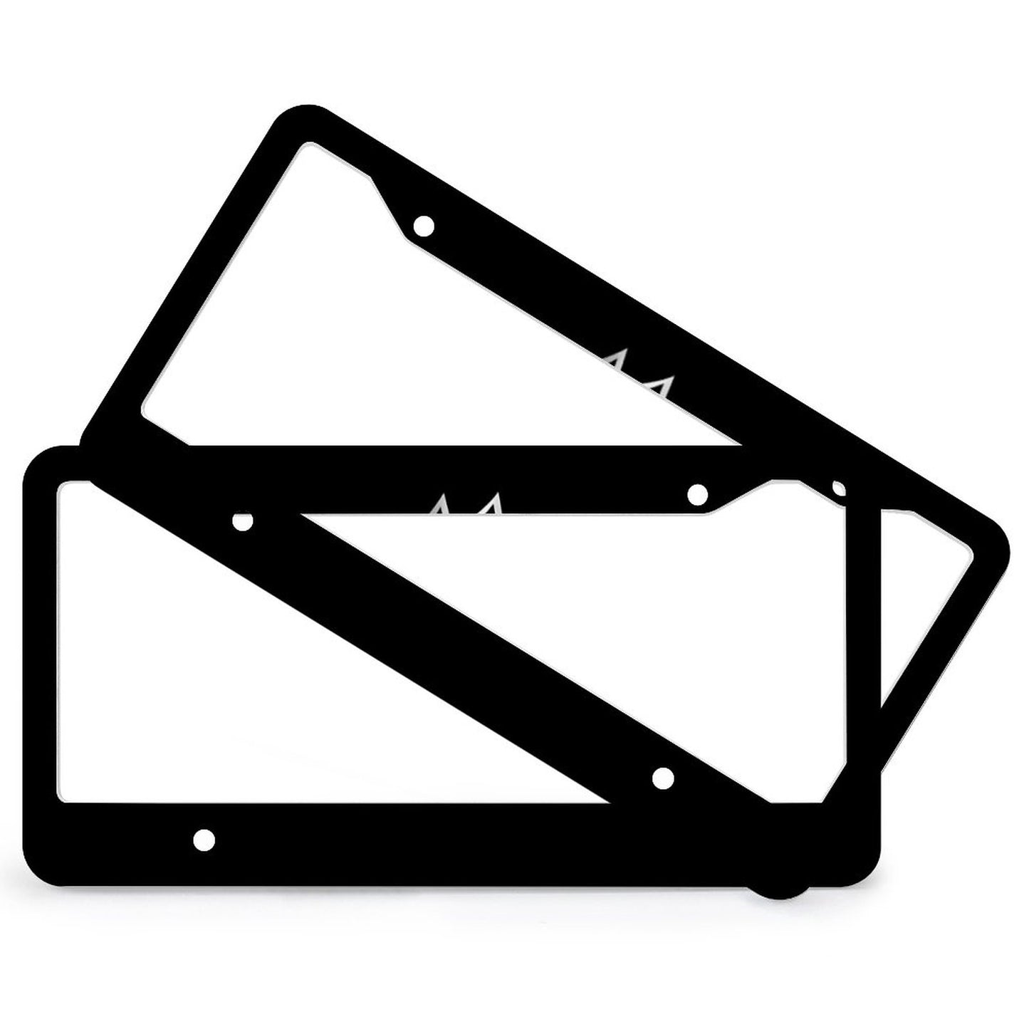 License Plate Frames with 4 Round Holes (1 Pair)