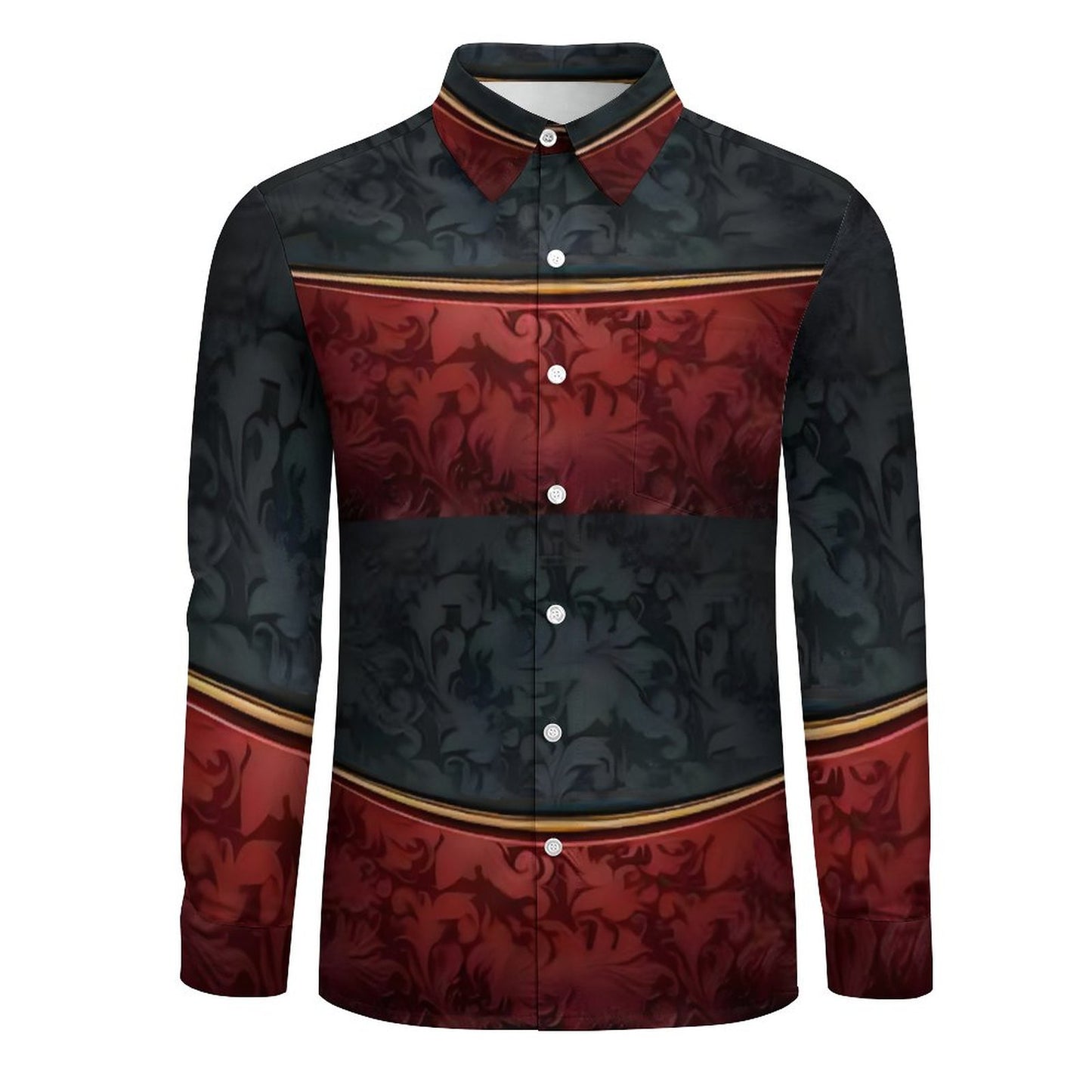 Men's Long Sleeve Shirt with Pocket LS (All-Over Printing)
