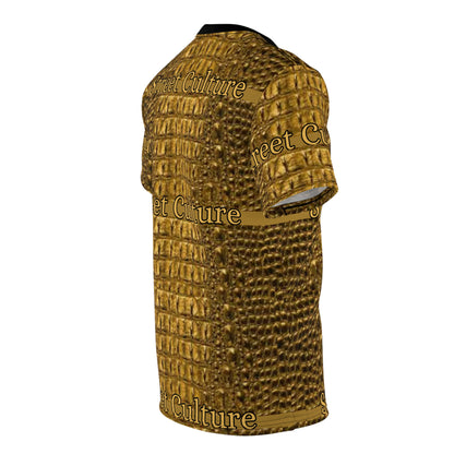 STREET CULTURE  Gold Snakeskin Unisex Tee