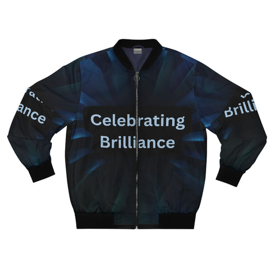 CELEBRATING BRILLIANCE MEN'S/UNISEX Bomber Jacket (XS-5XL) (for groups or events)
