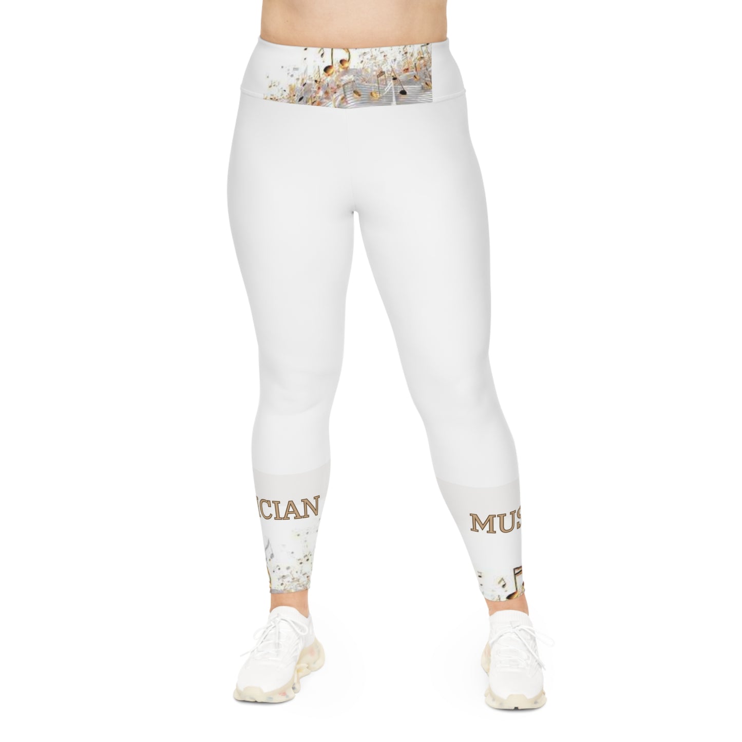 MUSICIAN In Gold Plus Size Leggings-2X-6XL