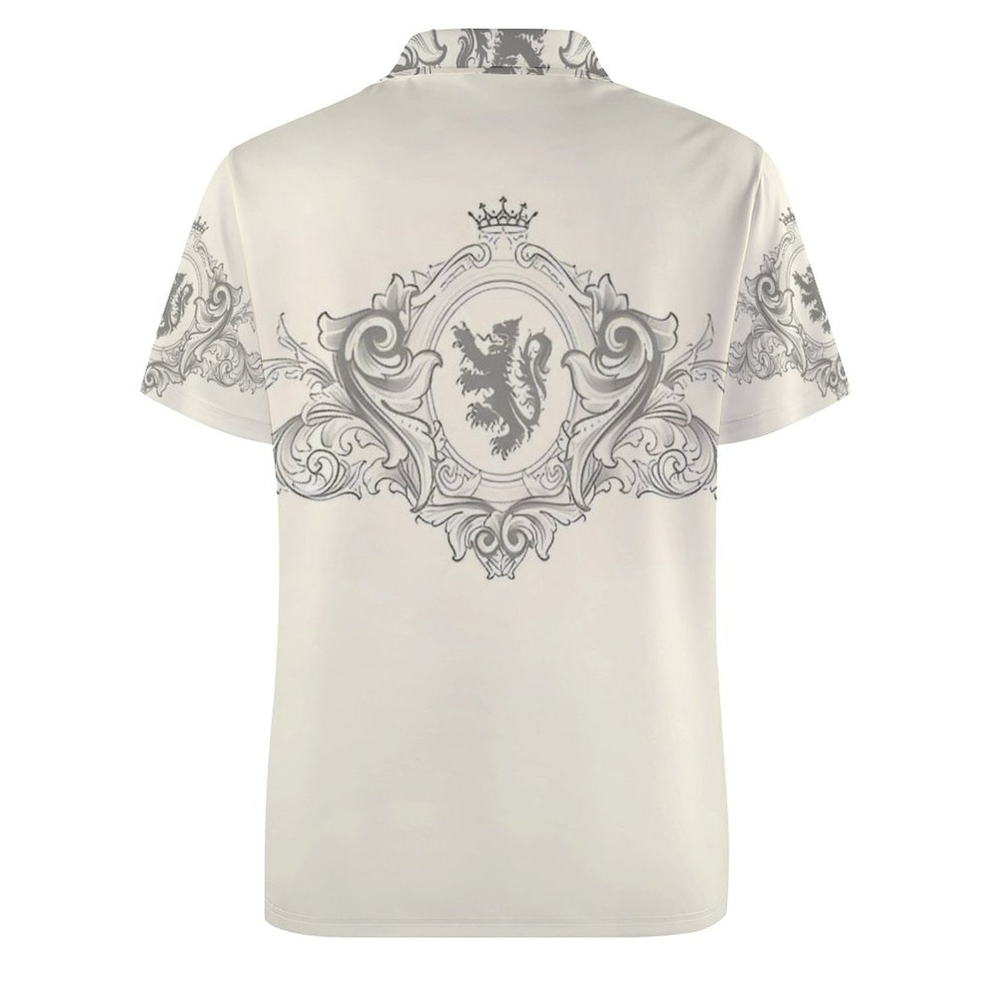 Custom Polo Shirts with All-Over printing Design Straight B612