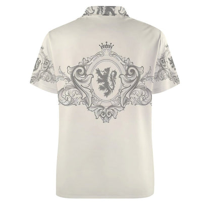 Custom Polo Shirts with All-Over printing Design Straight B612