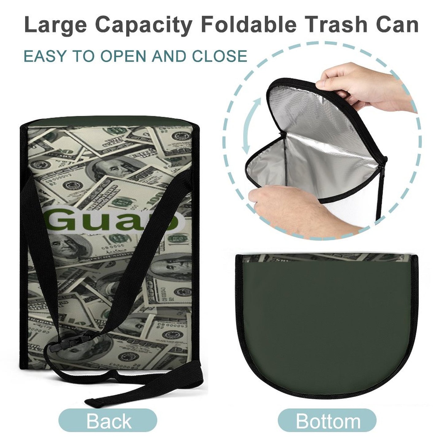 Collapsible Car Trash Bin