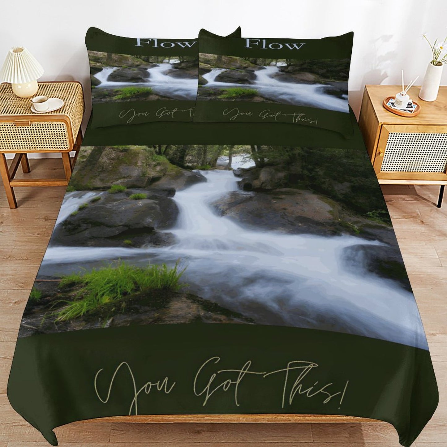 3-Piece Bedding Set-102"x90"/ 259x229cm (Dual-sided Printing)