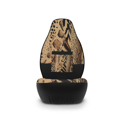 LEOPARD AND BLACK Car Seat Covers