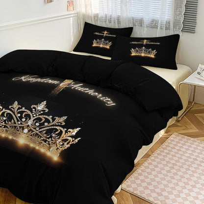 3-Piece Bedding Set-102"x90"/ 259x229cm (Dual-sided Printing)