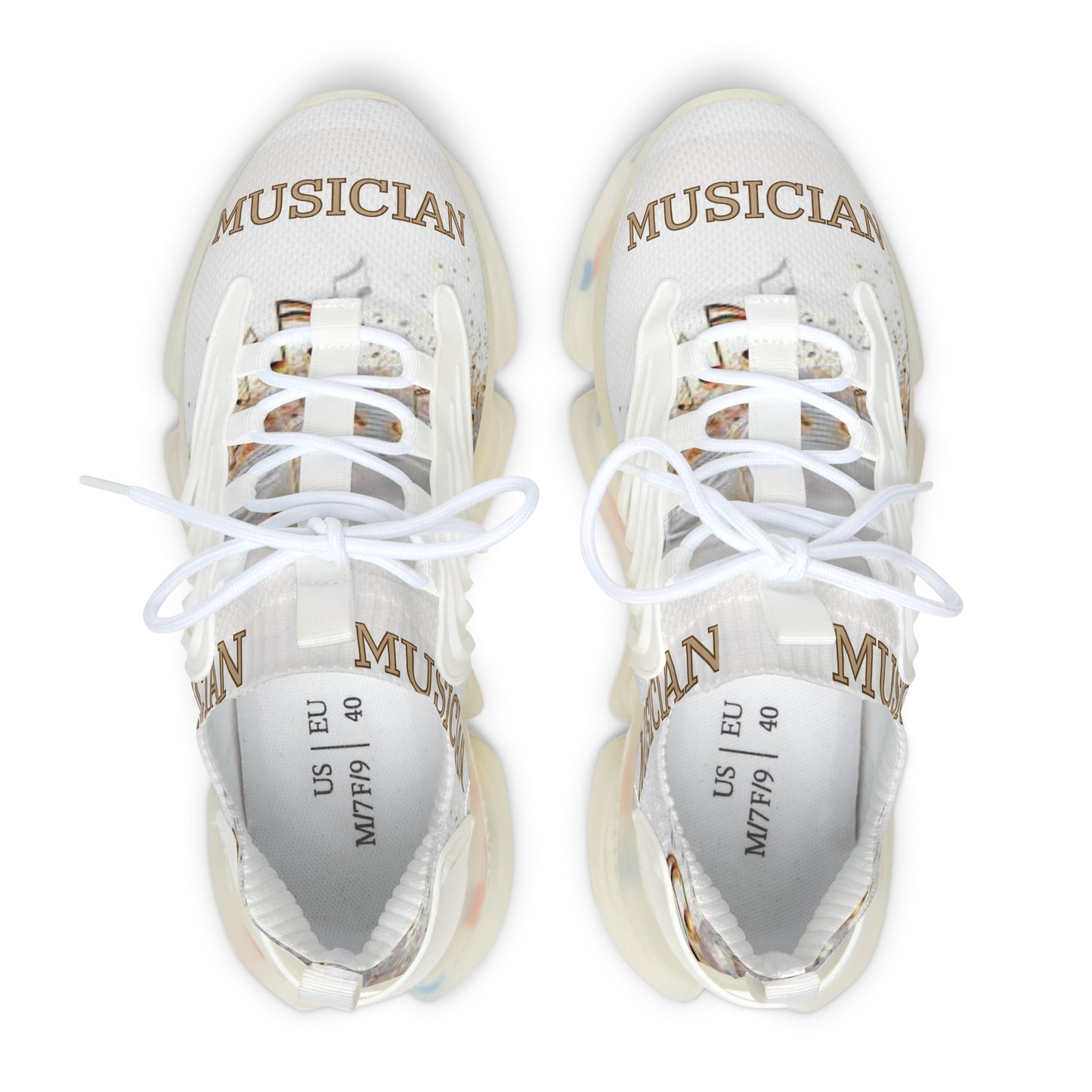 MUSICIAN In Gold Women's Mesh Sneakers